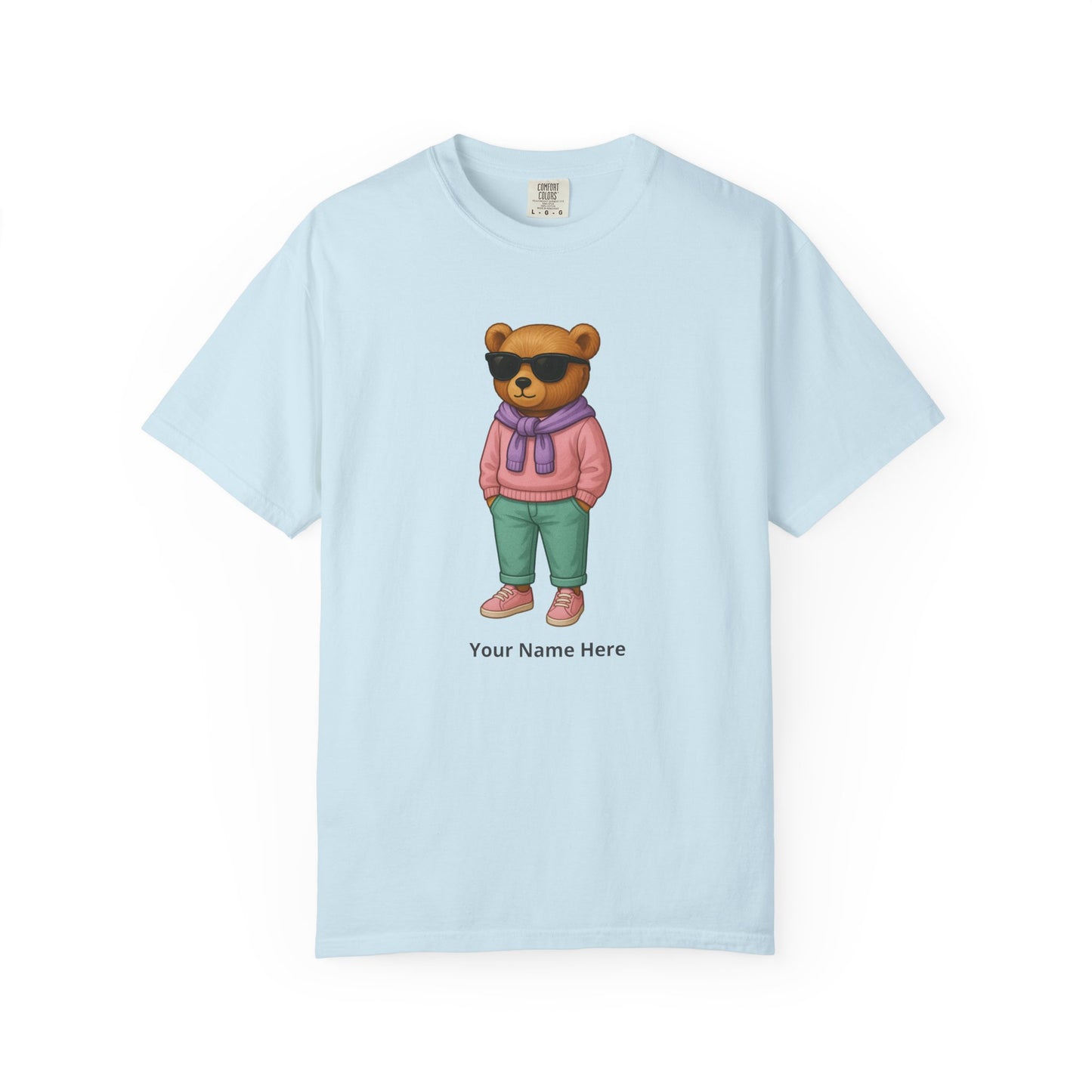 Street Bear Girl T-Shirt – Personalized Name Cute Tee