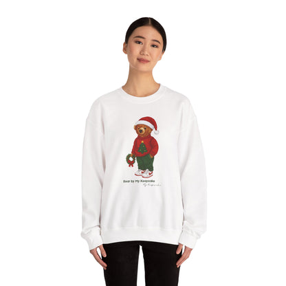 Cozy Christmas Bear Unisex Sweatshirt | Holiday Crewneck by My Keepsake