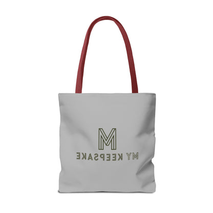Tote Bag Light grey –  Green Bear by My Keepsake