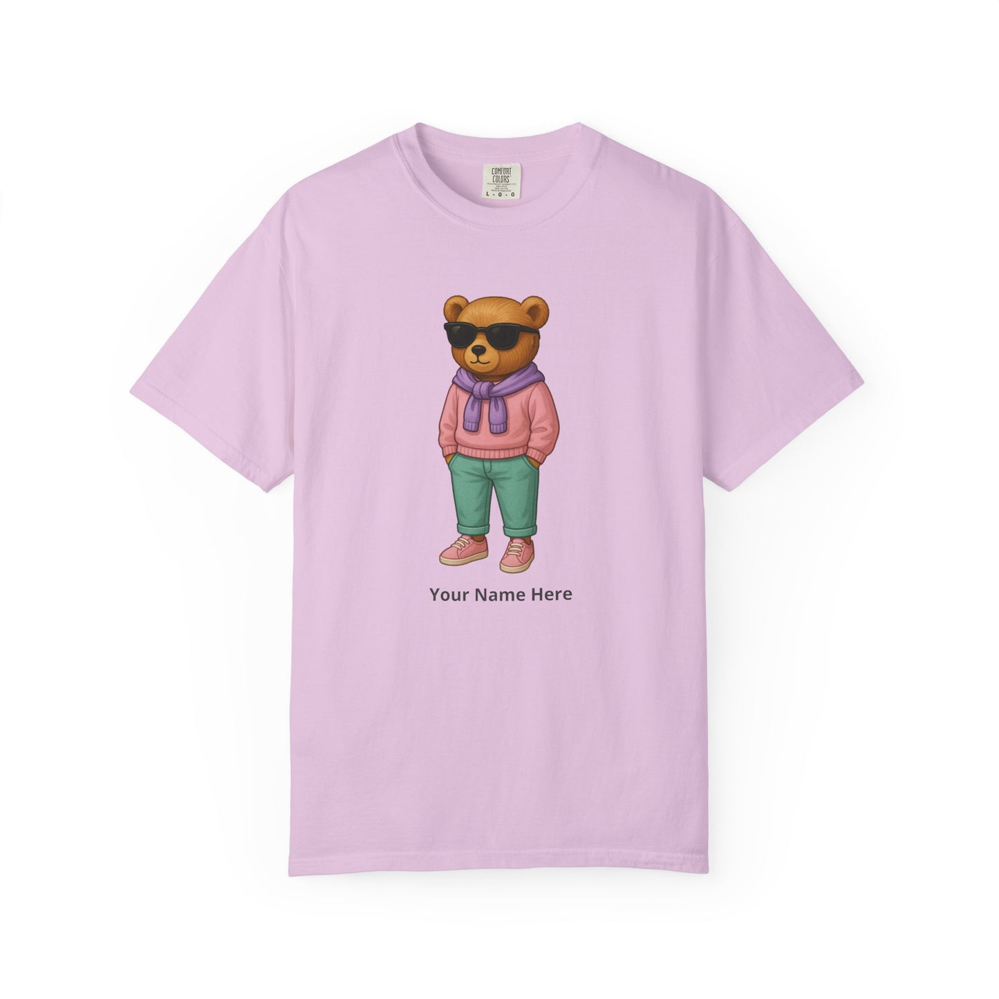 Street Bear Girl T-Shirt – Personalized Name Cute Tee