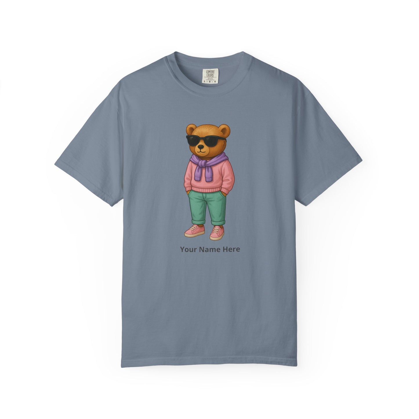 Street Bear Girl T-Shirt – Personalized Name Cute Tee