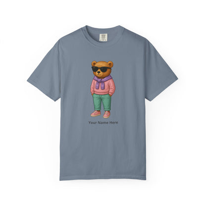 Street Bear Girl T-Shirt – Personalized Name Cute Tee