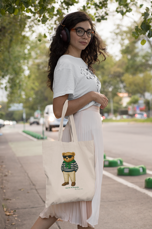 Tote Bag – Green Bear by My Keepsake | Everyday Essential