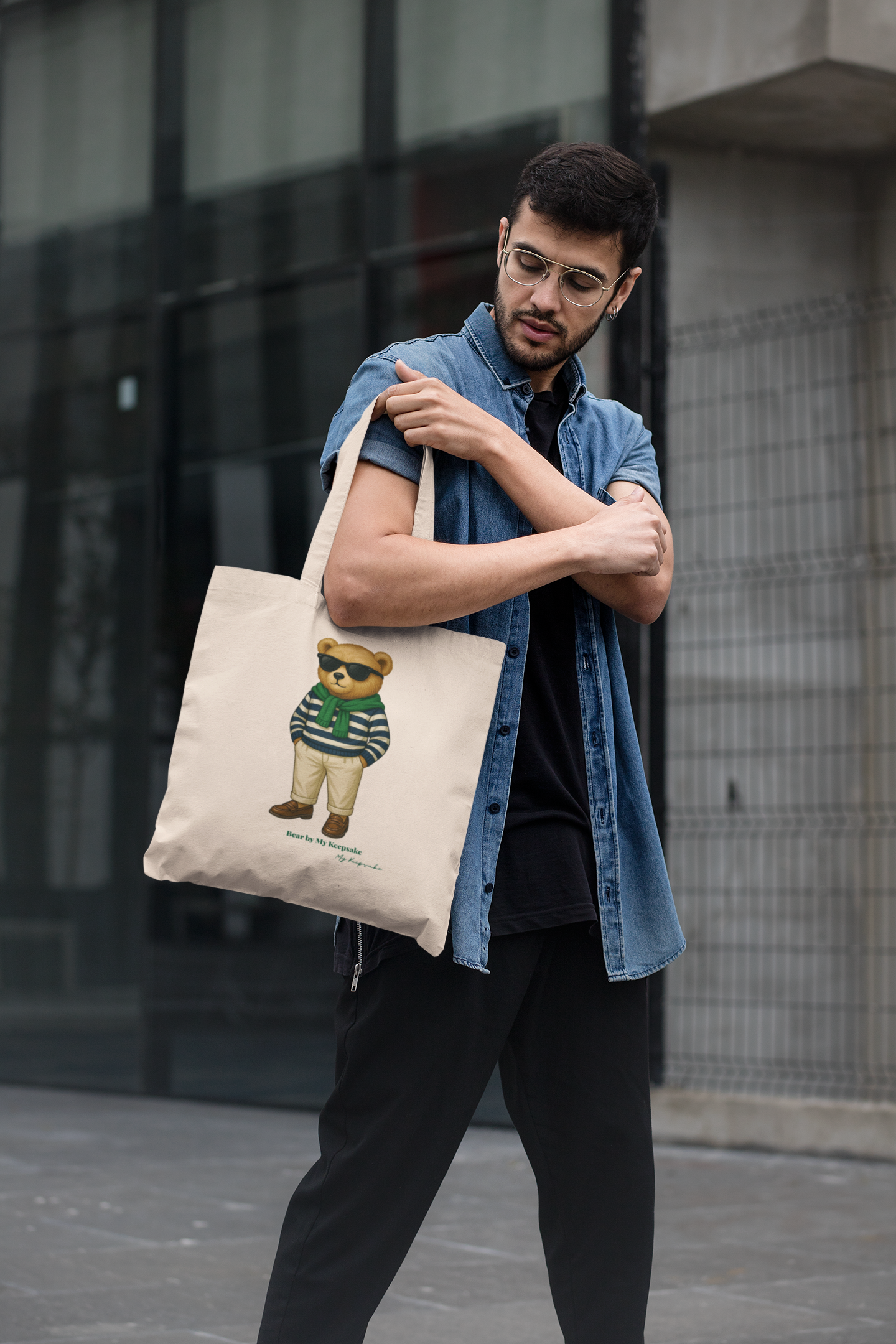Tote Bag – Green Bear by My Keepsake | Everyday Essential