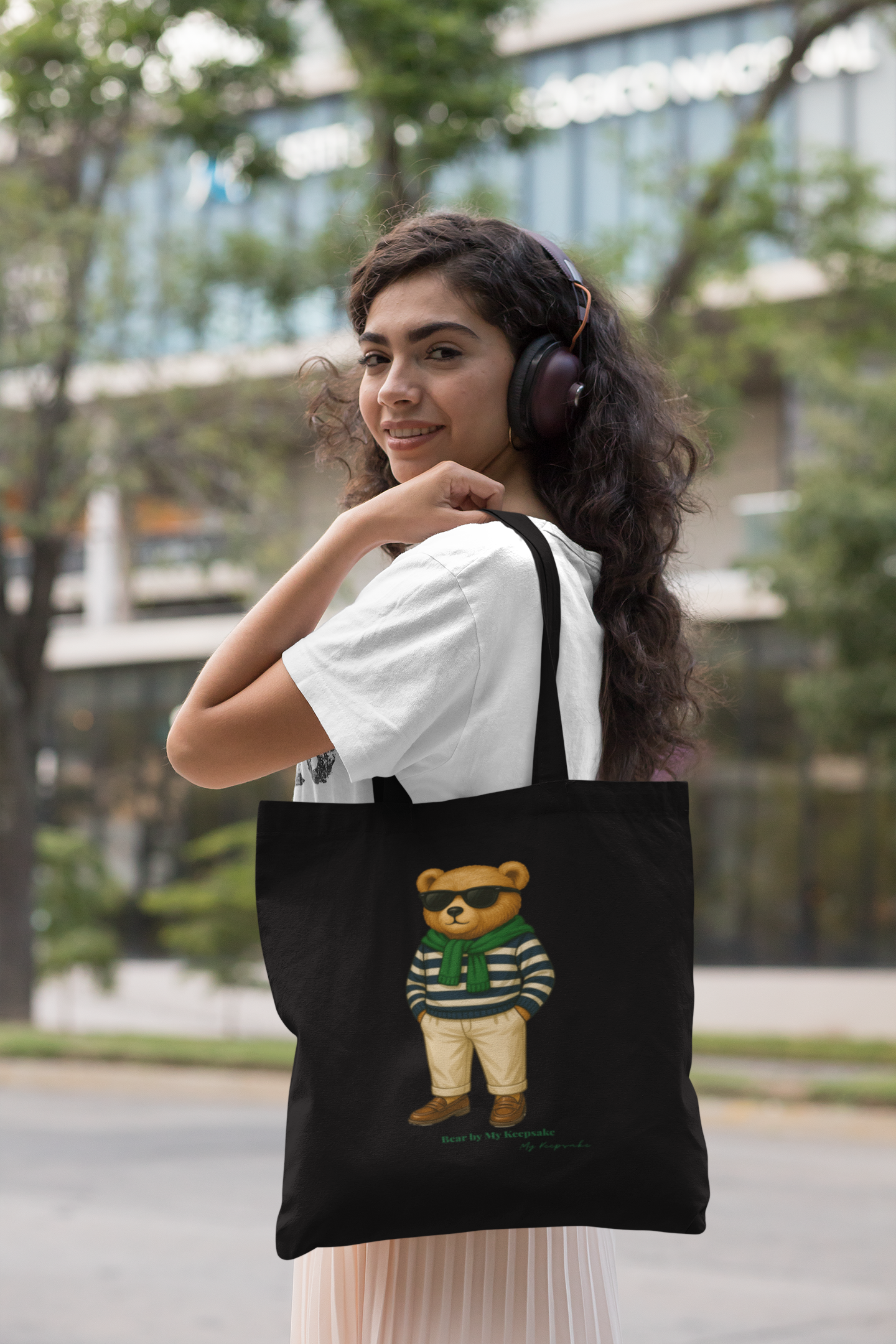 Tote Bag – Green Bear by My Keepsake | Everyday Essential