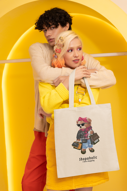 Tote Bag – Shopaholic Bear by My Keepsake