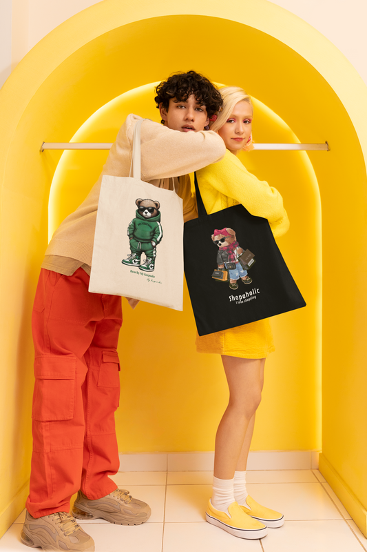 Tote Bag – Shopaholic Bear by My Keepsake