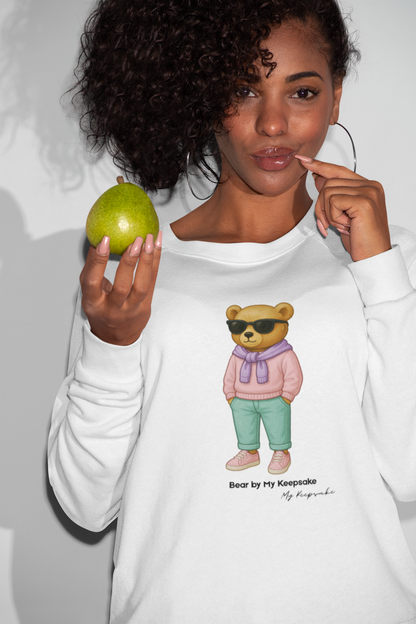 Sweatshirt Bear Streetwear – Pastel Bear Lady by My Keepsake