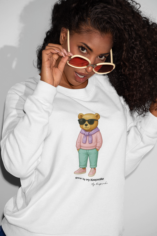 Sweatshirt Bear Streetwear – Pastel Bear Lady by My Keepsake