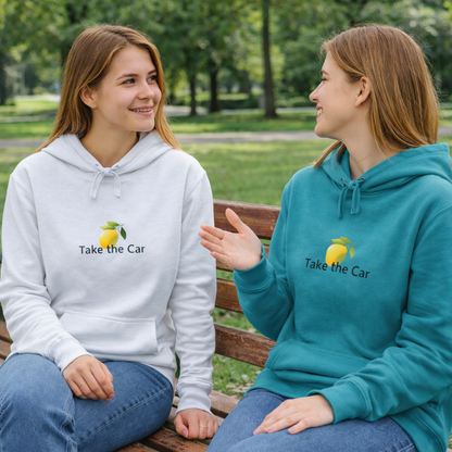 Vintage Car Lemon Tree Graphic Hoodie