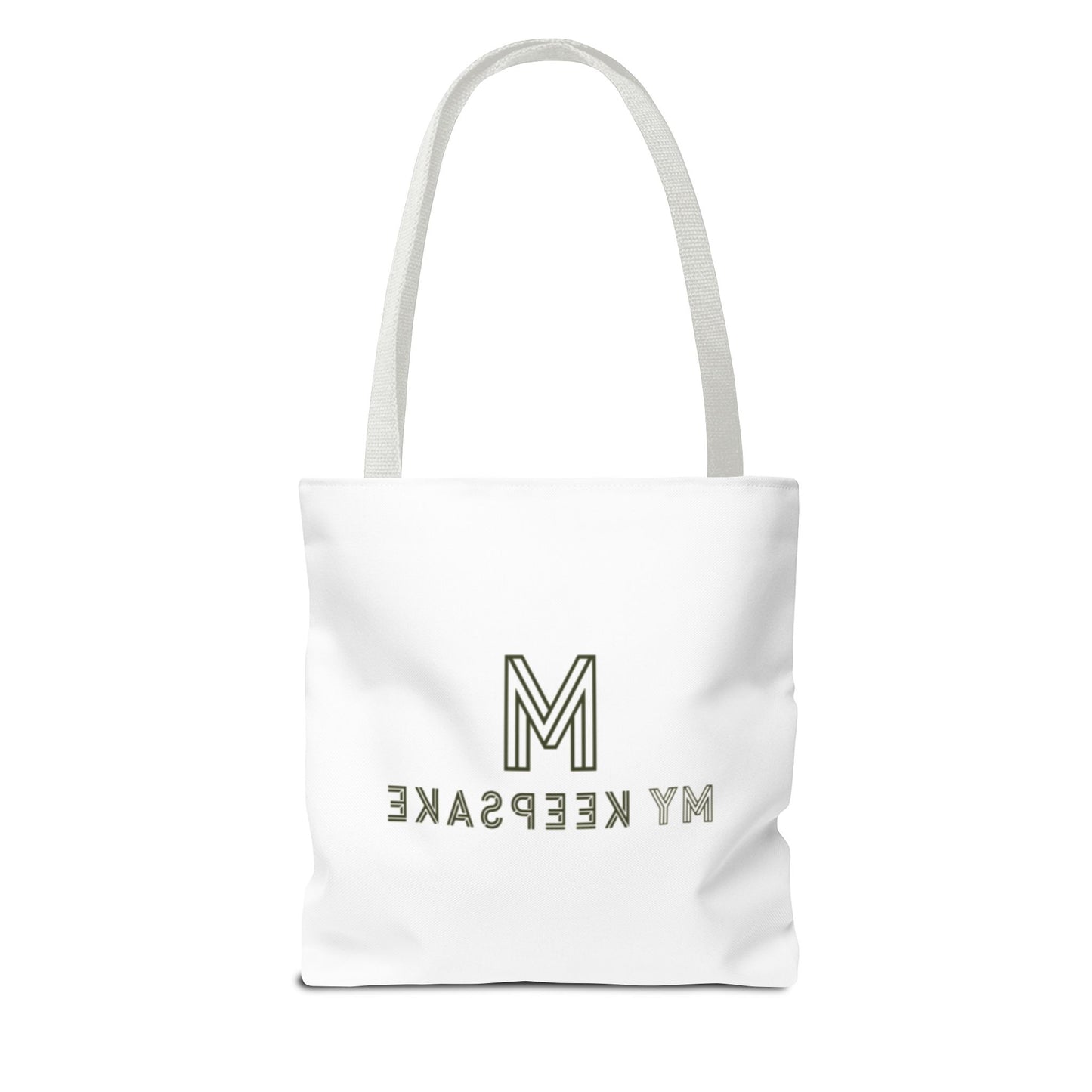 Tote Bag White  – Green Bear by My Keepsake