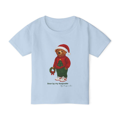 Cozy Christmas Bear Toddler T-Shirt