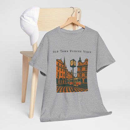 Vintage Prague Old Town Vibes T-Shirt  Travel Lover’s Graphic Tee