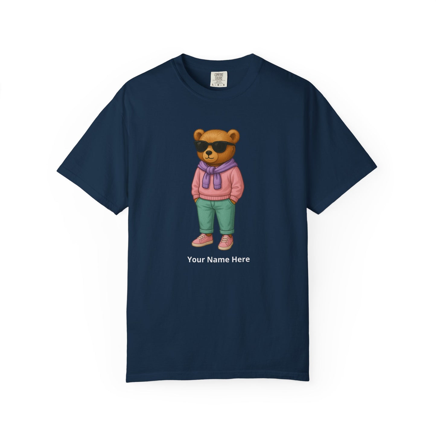 Street Bear Girl T-Shirt – Personalized Name Cute Tee