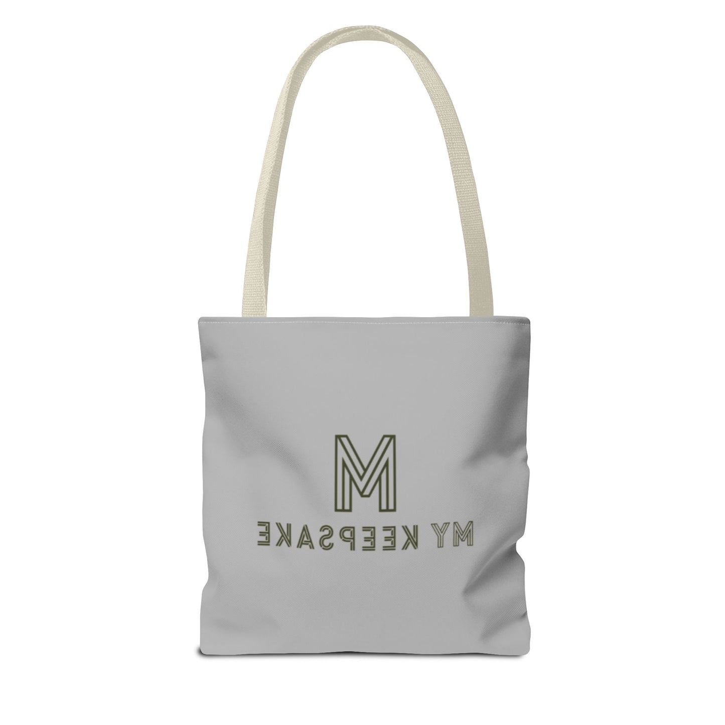 Tote Bag Light grey –  Green Bear by My Keepsake