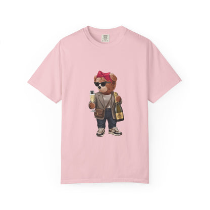 Champagne Teddy Bear T-Shirt – Cute Stylish Graphic Tee