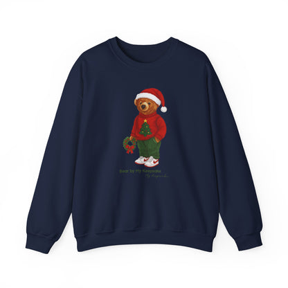 Cozy Christmas Bear Unisex Sweatshirt | Holiday Crewneck by My Keepsake