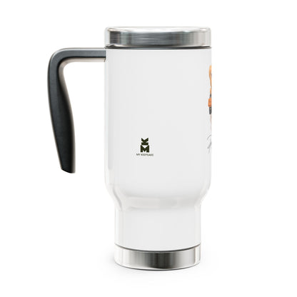 Prague Style Bear Stainless Steel Travel Mug – 14 oz