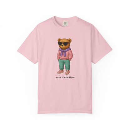 Street Bear Girl T-Shirt – Personalized Name Cute Tee