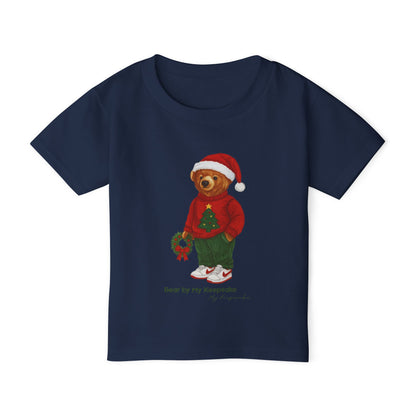Cozy Christmas Bear Toddler T-Shirt