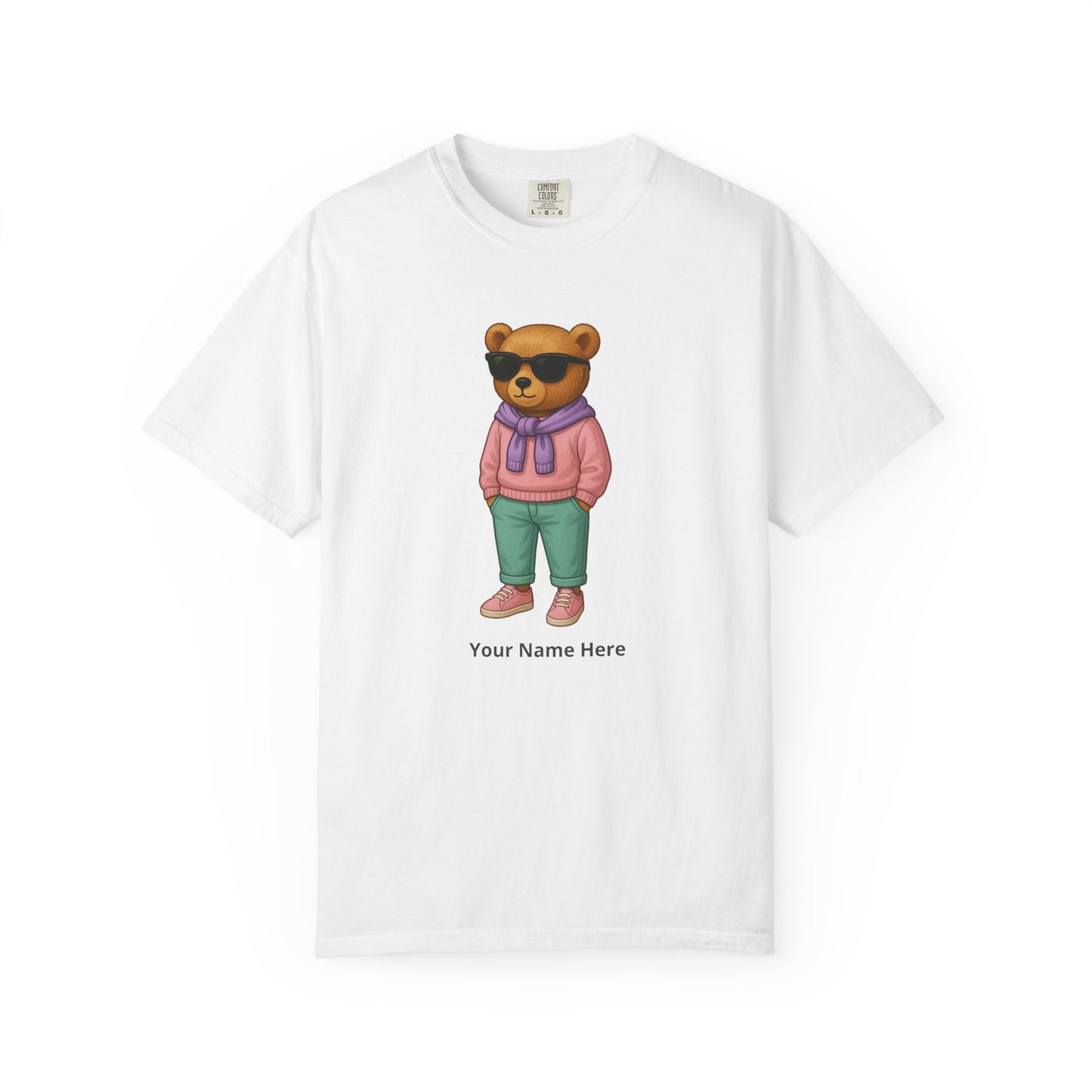 Street Bear Girl T-Shirt – Personalized Name Cute Tee