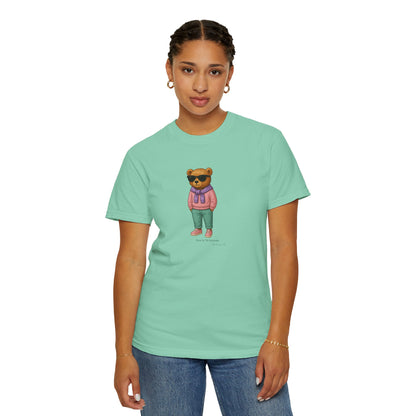 Unisex T-Shirt – Pink Hoodie Bear by My Keepsake