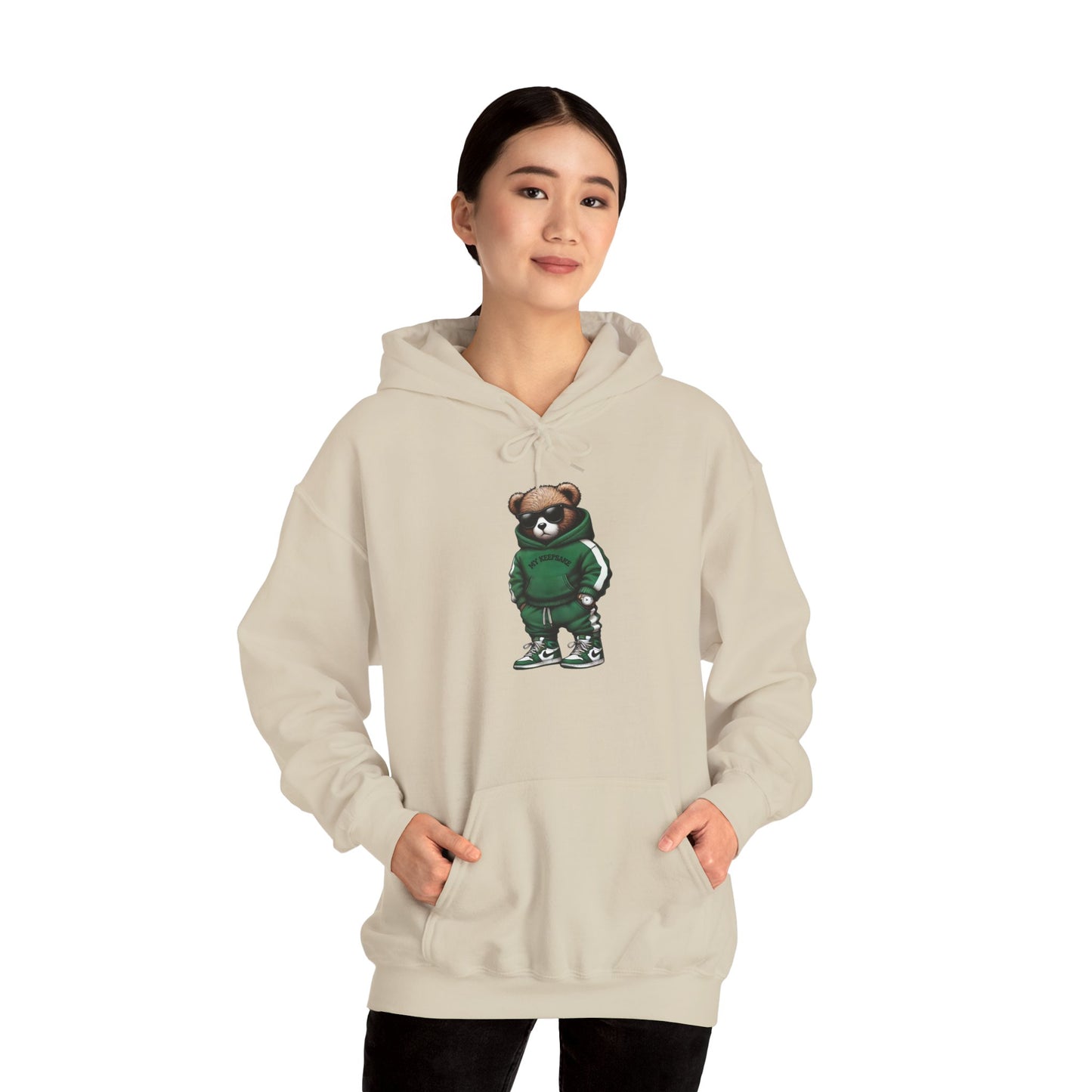 Streetwear Bear Hoodie | Unisex Graphic Hoodie | Aesthetic Cute Bear Sweatshirt