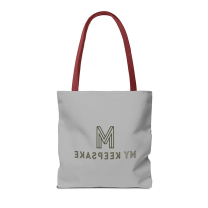 Tote Bag Light grey –  Green Bear by My Keepsake