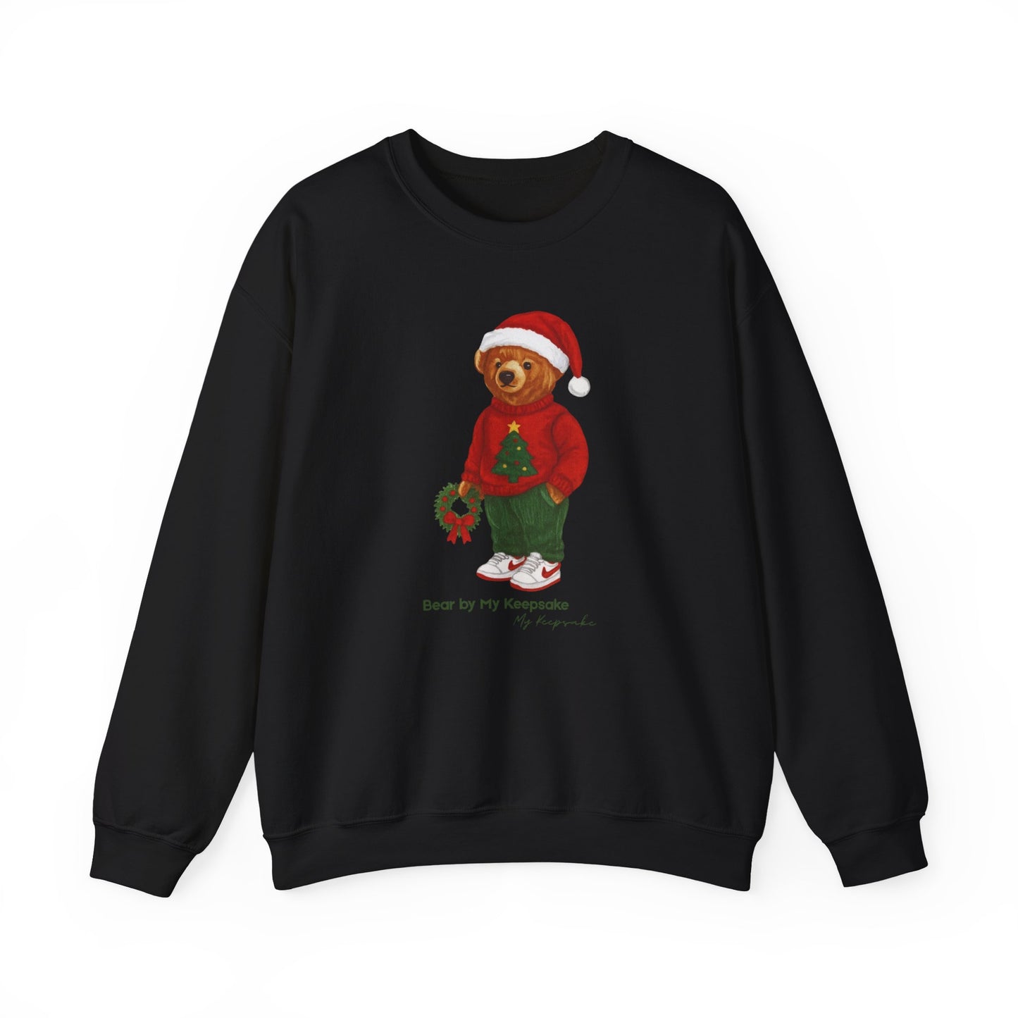 Cozy Christmas Bear Unisex Sweatshirt | Holiday Crewneck by My Keepsake