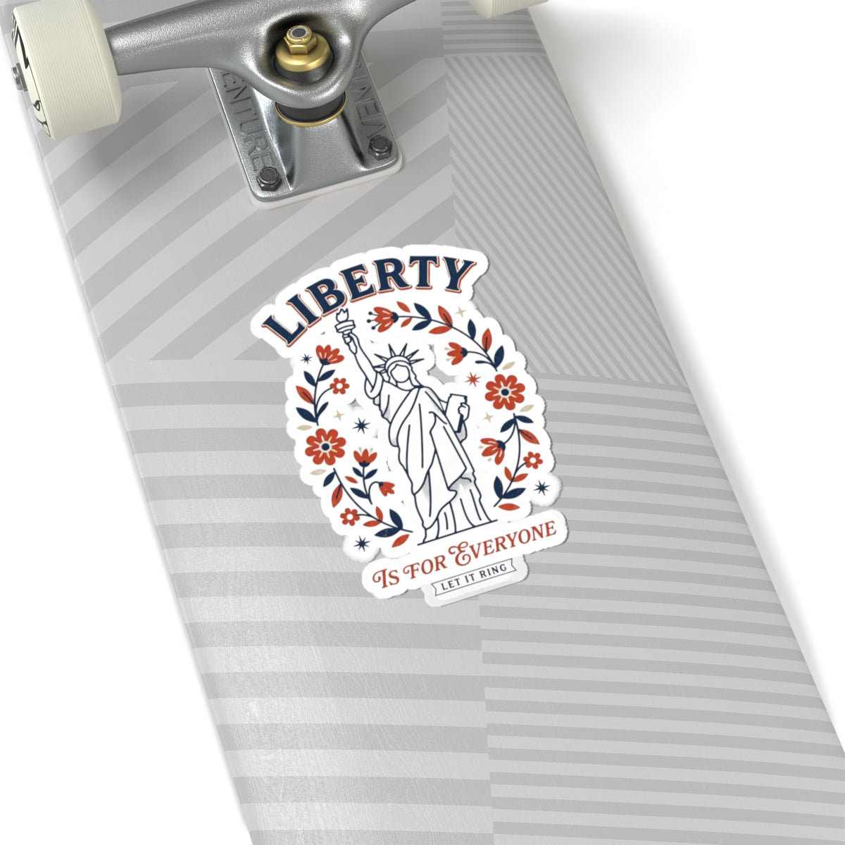Liberty Is For Everyone Kiss-Cut Sticker | Retro Americana, Patriotic Equality