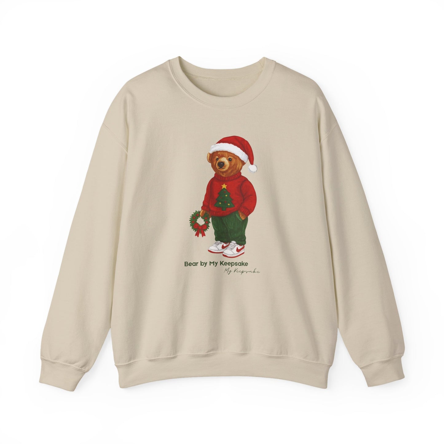Cozy Christmas Bear Unisex Sweatshirt | Holiday Crewneck by My Keepsake