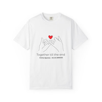 Together Till the End T-Shirt – Personalized Couple Love Shirt