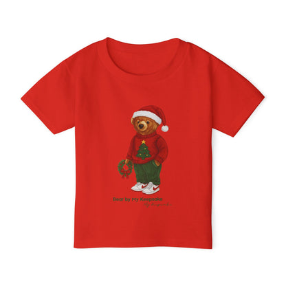 Cozy Christmas Bear Toddler T-Shirt