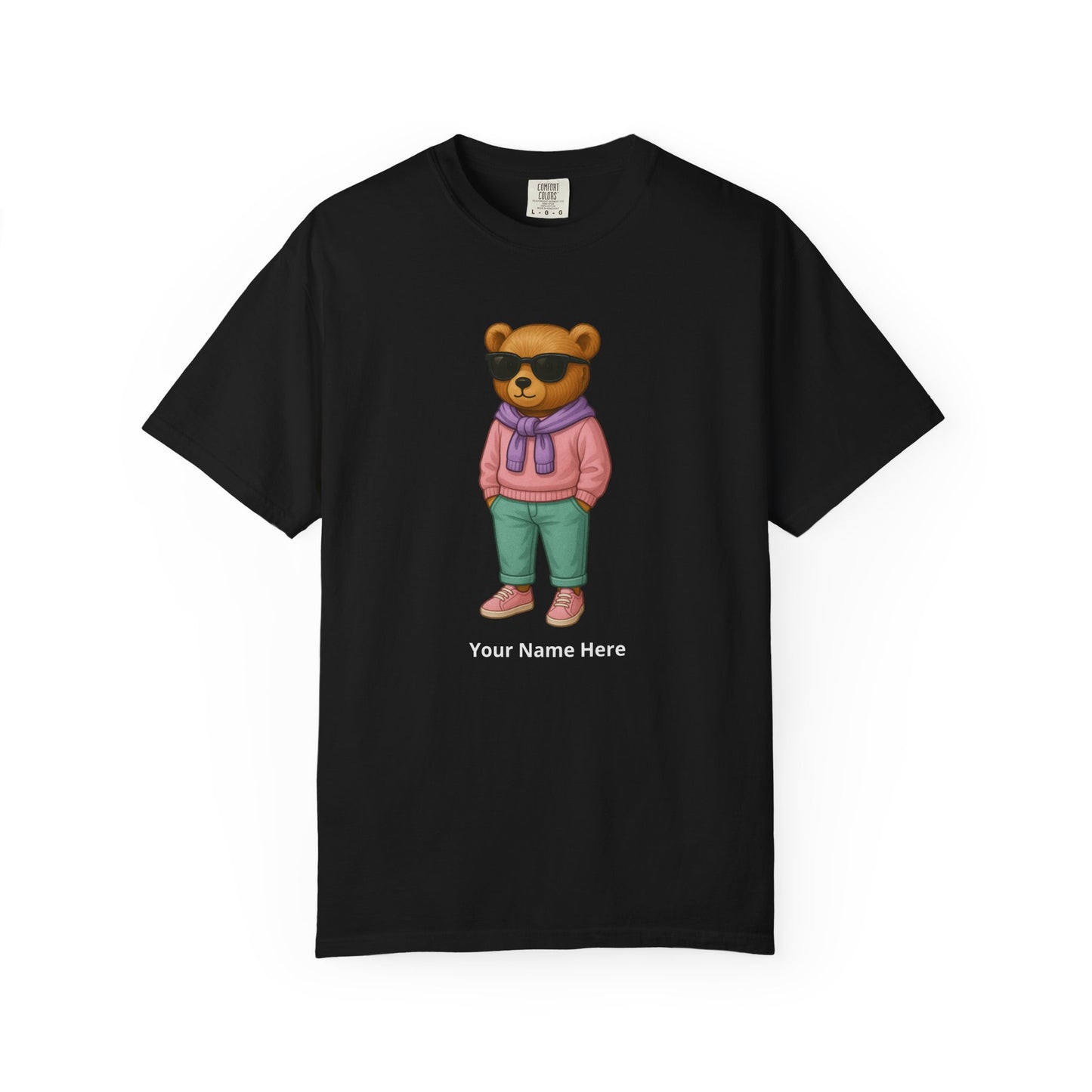 Street Bear Girl T-Shirt – Personalized Name Cute Tee