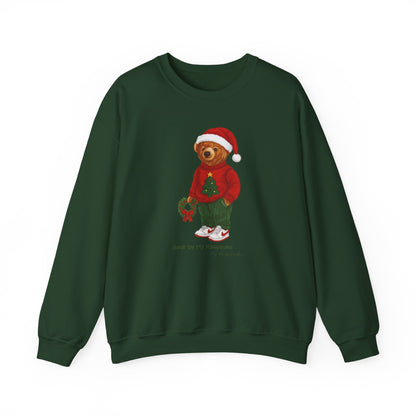 Cozy Christmas Bear Unisex Sweatshirt | Holiday Crewneck by My Keepsake