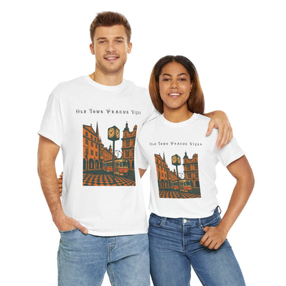 Vintage Prague Old Town Vibes T-Shirt  Travel Lover’s Graphic Tee