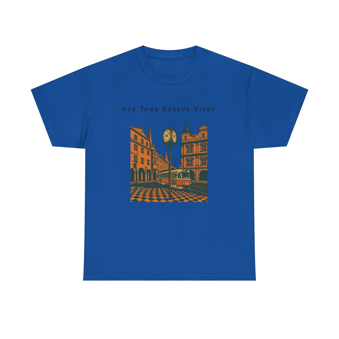 Vintage Prague Old Town Vibes T-Shirt  Travel Lover’s Graphic Tee
