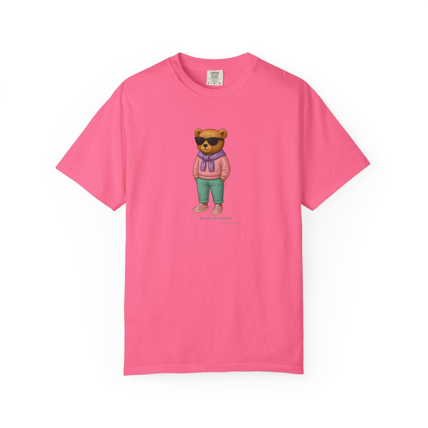 Unisex T-Shirt – Pink Hoodie Bear by My Keepsake