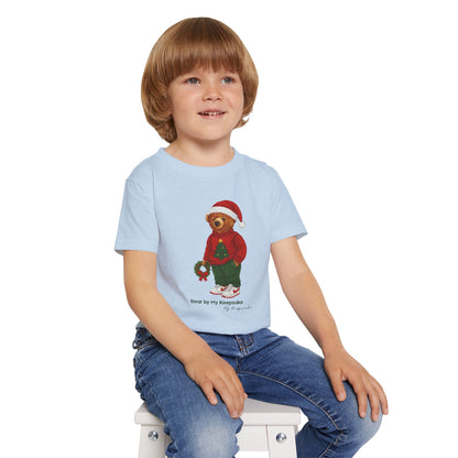 Cozy Christmas Bear Toddler T-Shirt