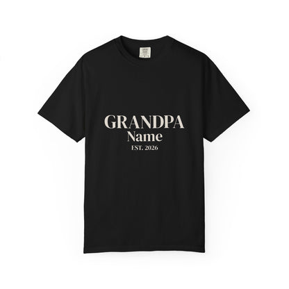 Custom Grandpa Shirt — Name & Year