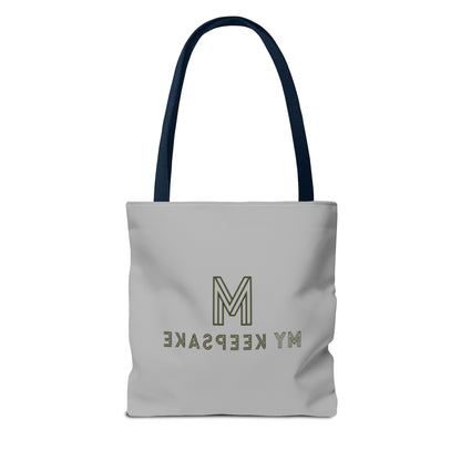 Tote Bag Light grey –  Green Bear by My Keepsake