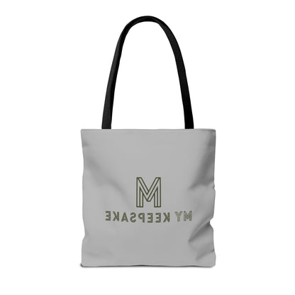 Tote Bag Light grey –  Green Bear by My Keepsake