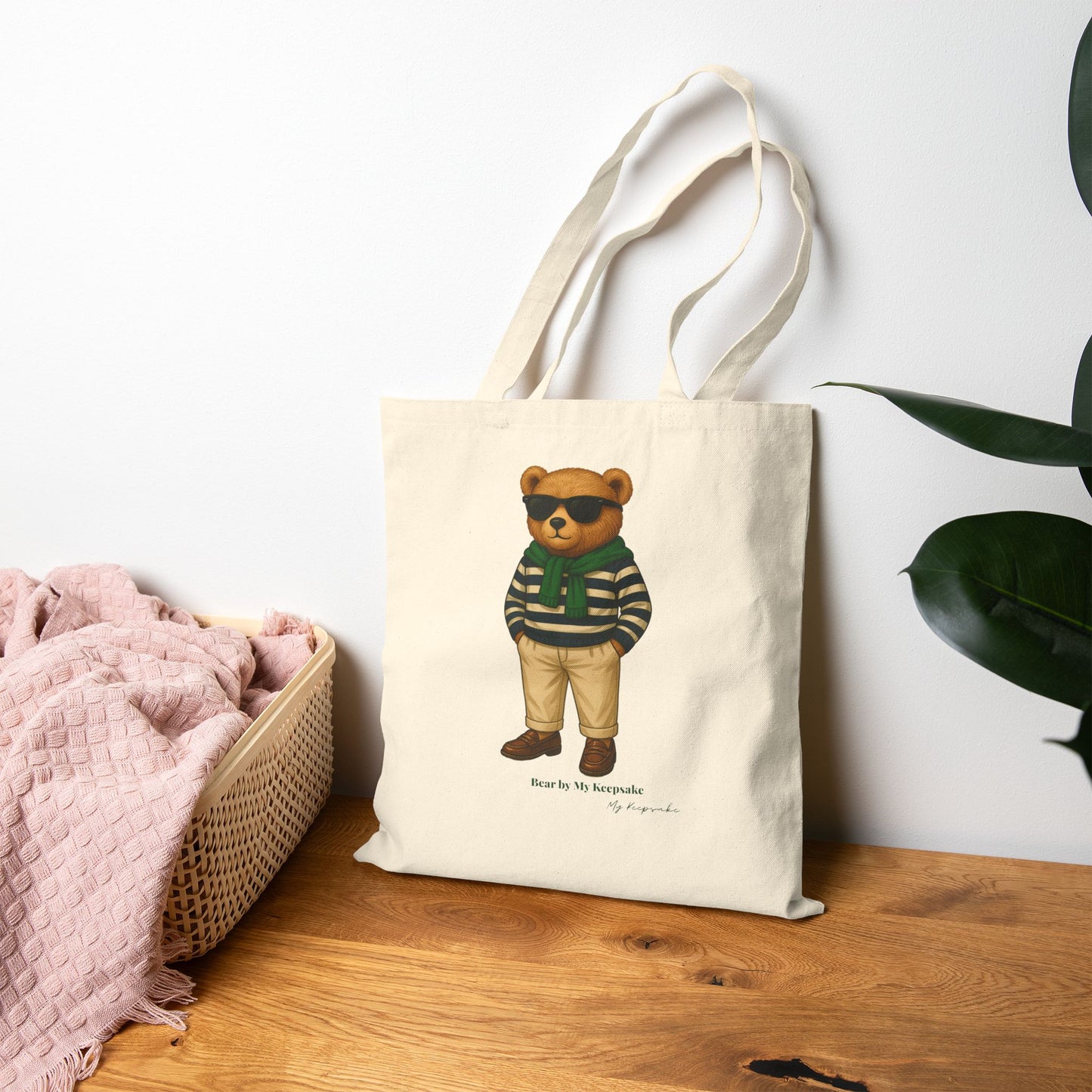 Tote Bag – Green Bear by My Keepsake | Everyday Essential