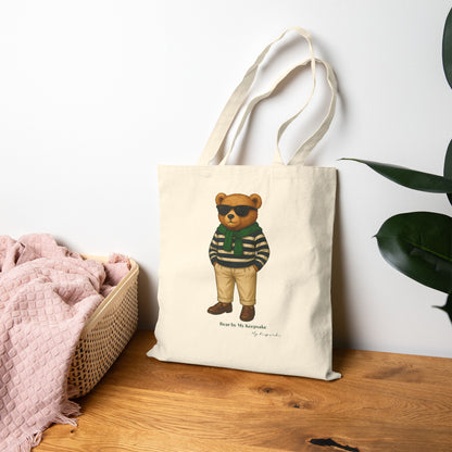 Tote Bag – Green Bear by My Keepsake | Everyday Essential