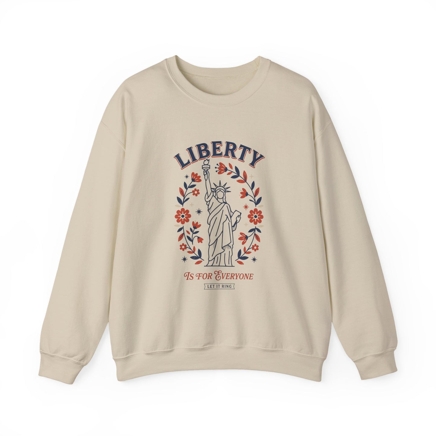 Patriotic Statue of Liberty Sweatshirt | Vintage Americana Crewneck