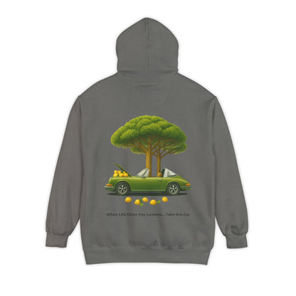 Vintage Car Lemon Tree Graphic Hoodie