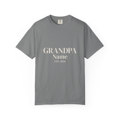 Custom Grandpa Shirt — Name & Year