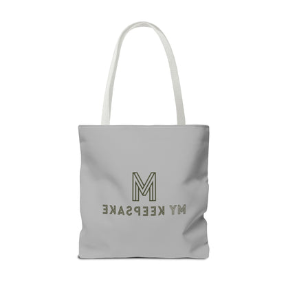 Tote Bag Light grey –  Green Bear by My Keepsake