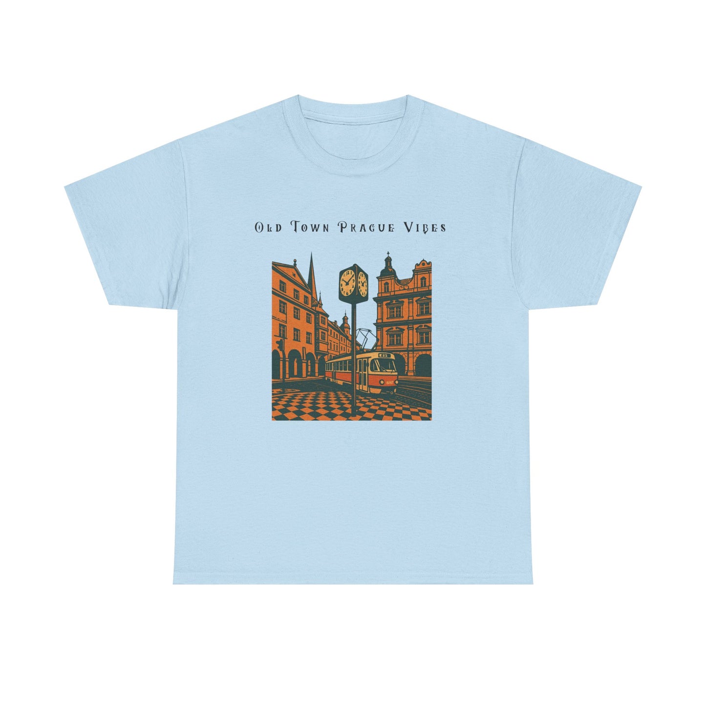 Vintage Prague Old Town Vibes T-Shirt  Travel Lover’s Graphic Tee