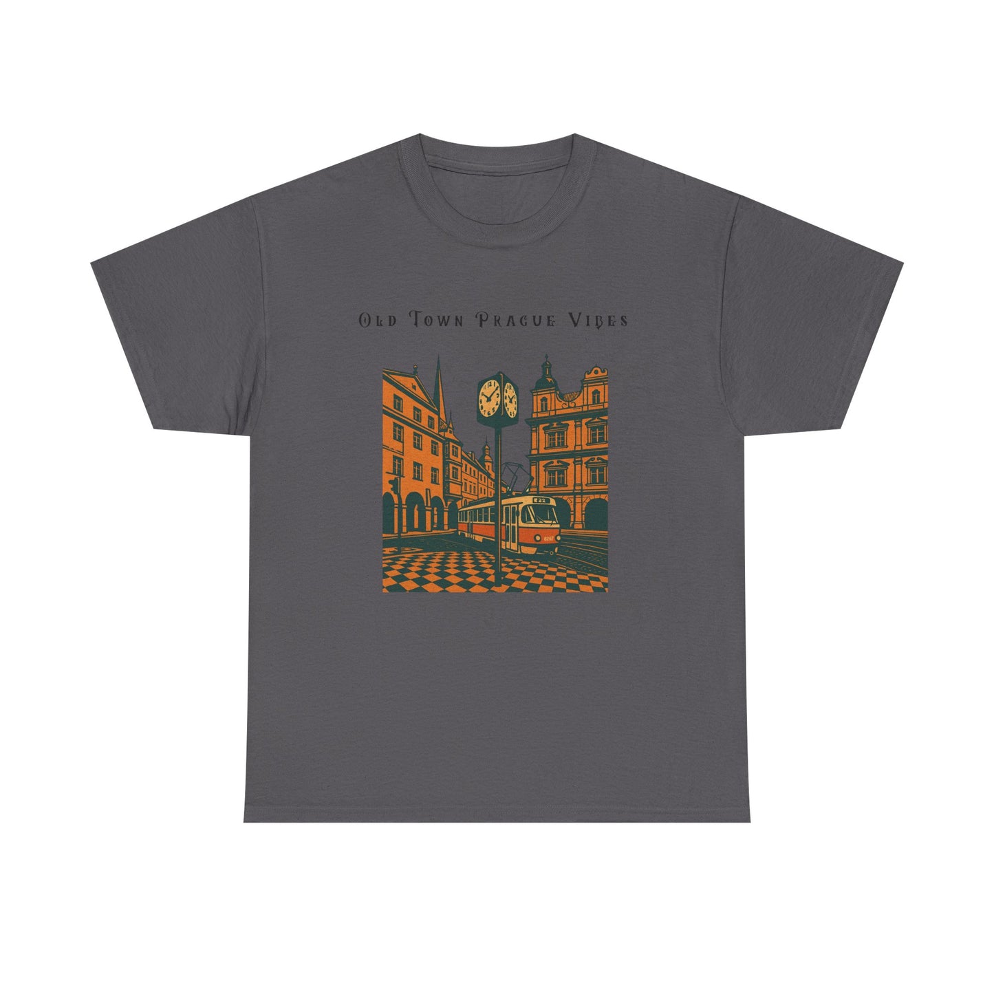 Vintage Prague Old Town Vibes T-Shirt  Travel Lover’s Graphic Tee
